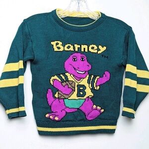 Vintage Barney Football Sweater